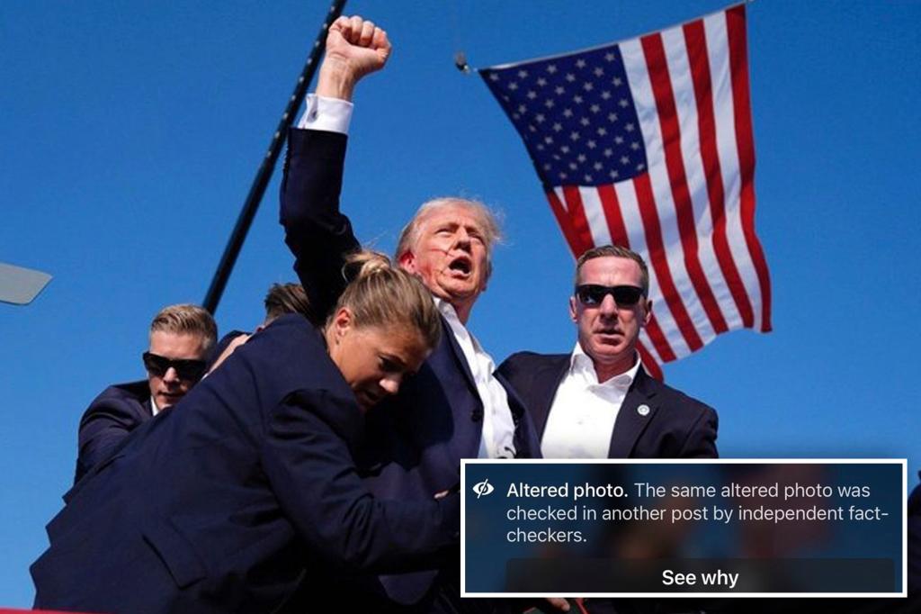 Facebook admits it mistakenly censored iconic photo of bloodied Trump pumping his fist after assassination attempt: 'That was a mistake'