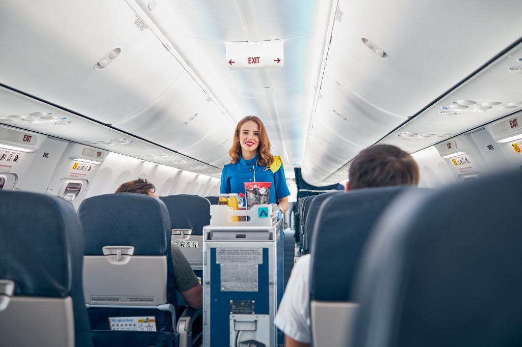 The flight attendant says that if you do this on the plane you can get seriously ill