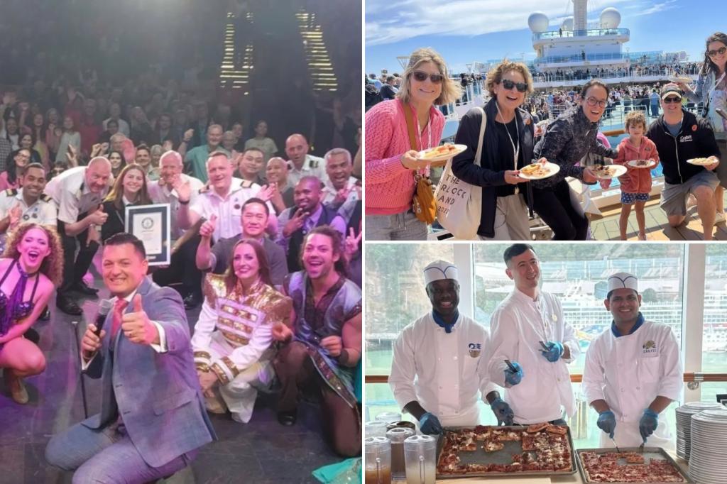 Largest pizza party, over 60,000 slices devoured, gives cruise line Guinness World Record