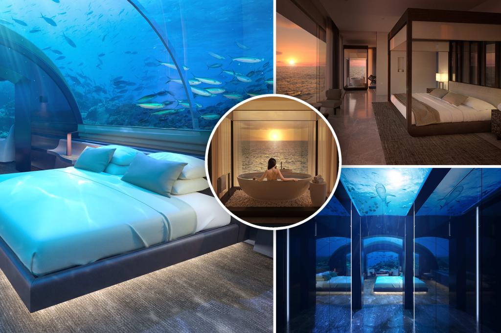 Watch sharks swim by while sitting on the toilet at 'world's most expensive underwater hotel' from $10k/night: 'Best place we've ever stayed'