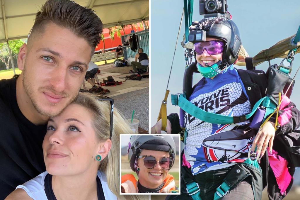 Family and friends gather after skydiver's tragic death