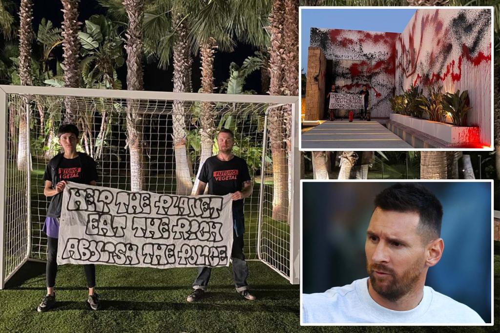 Climate activists trash Lionel Messi's $12m Ibiza mansion: 'Eat the rich'