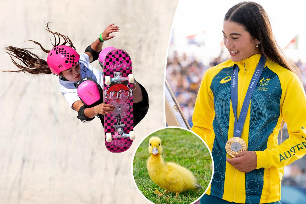 Teen Olympic skateboarder's parents promised her a pet if she won gold: 'I just want a duck'