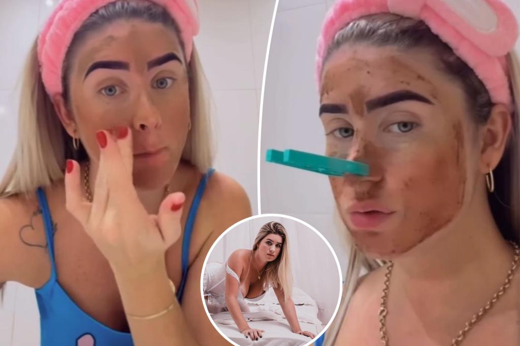 Influencer's excrement face mask alerts doctors: 'People are getting too extreme online'