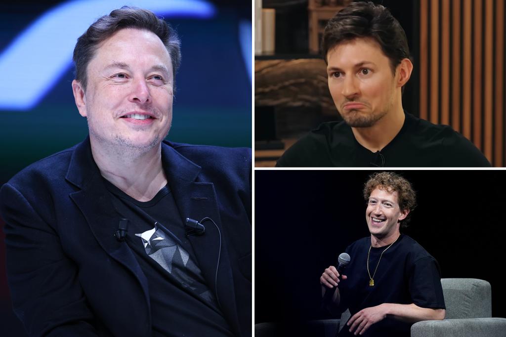 Elon Musk says #FreePavel after arrest of Telegram founder - and slams Facebook's Mark Zuckerberg